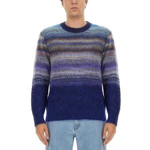 MISSONI Men's Gradient Stripe Crew Neck Sweater Men BLUE Sweaters & Cardigans
